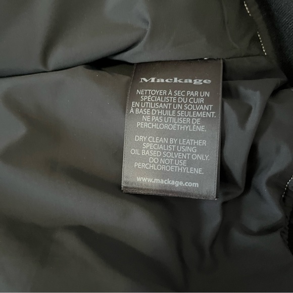 ⭐️HP⭐️MACKAGE GREY LAMBSKIN LEATHER BOMBER JACKET - Picture 15 of 16
